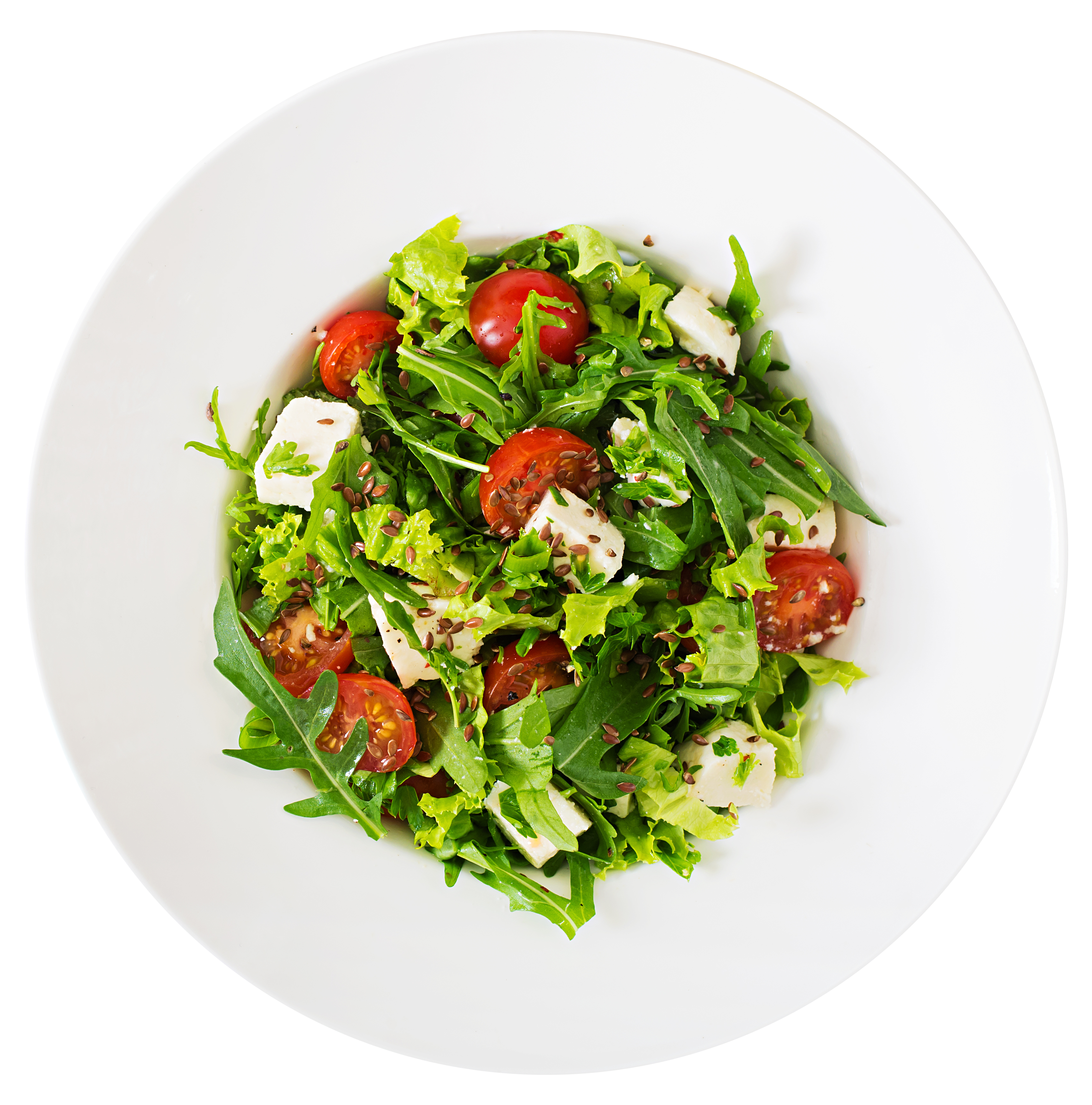 vitamin-salad-of-fresh-tomatoes-arugula-feta-cheese-and-peppers-dietary-menu-proper-nutrition-top-view-flat-lay